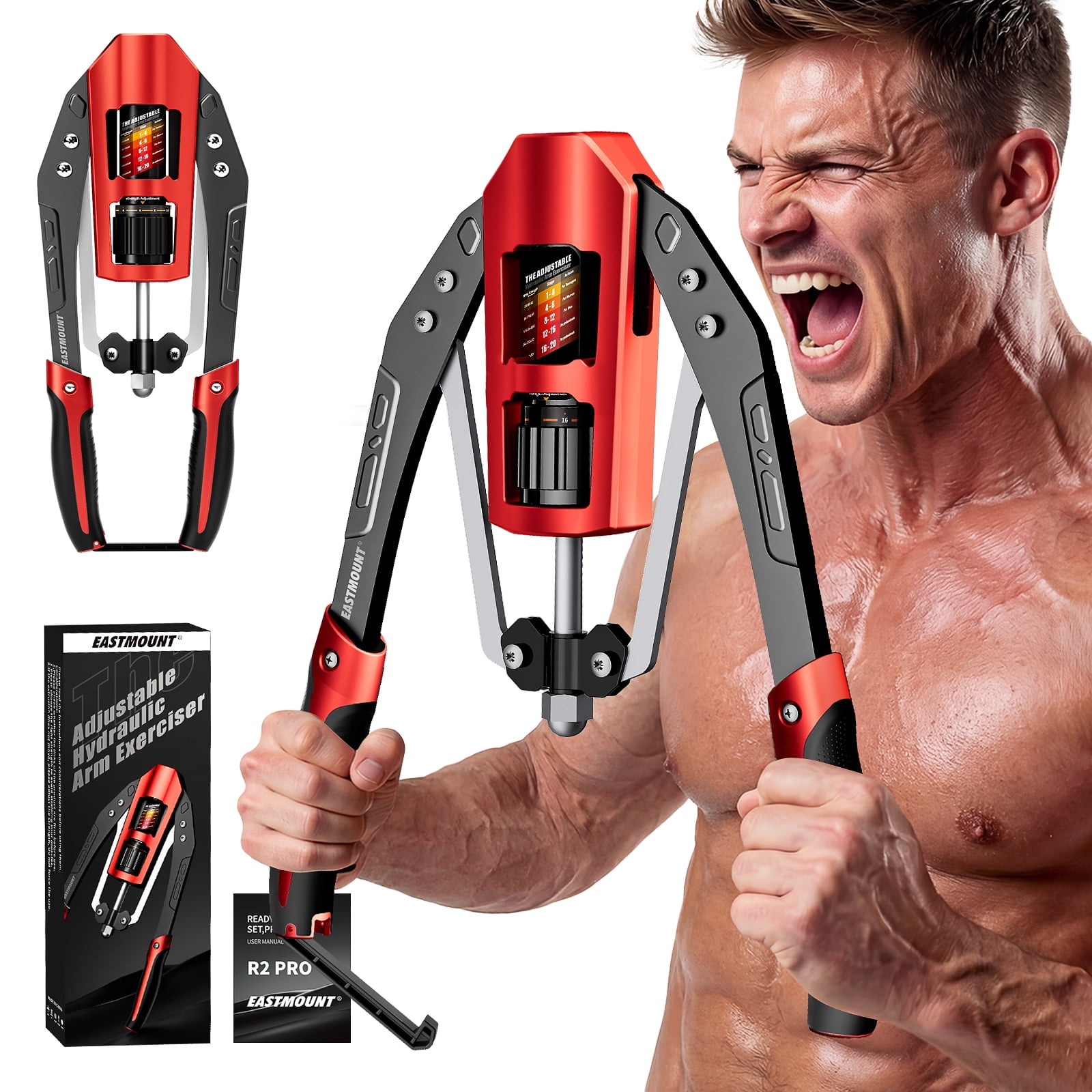 Twister Arm Trainer 60-100 Lbs Regolabile - Attrezzo Braccia Con Clip Al Petto