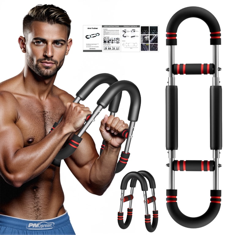 Twister Arm Trainer - Adjustable Forearm & Chest Workout Equipment With Spring Resistance, Portable Home Gym Strength Trainer