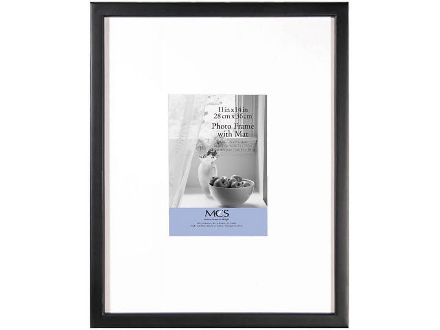 EAST VILLAGE Black Wood 11x14 5x7 Wall Frame from MCS - 5x7