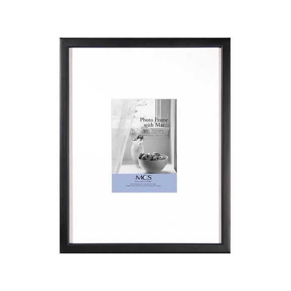 EAST VILLAGE Black Wood 8x10 4x6 Wall Frame from MCS - 4x6