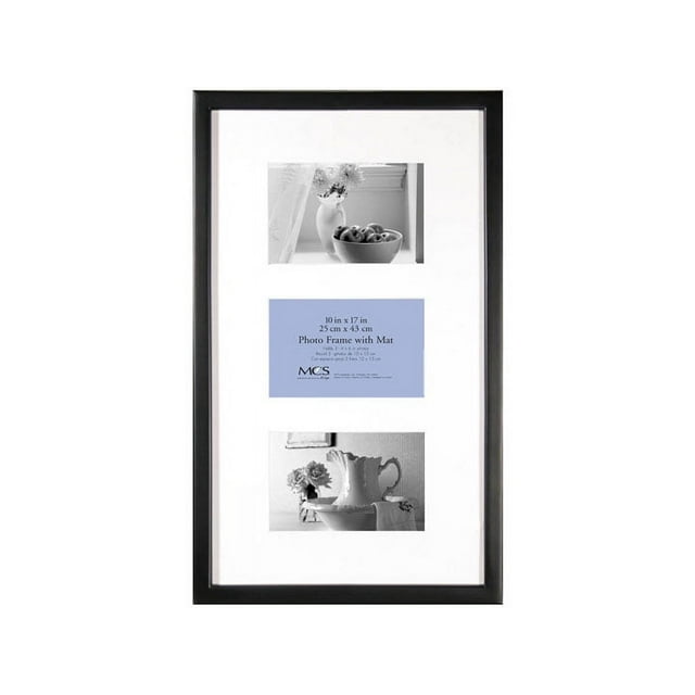 EAST VILLAGE Black Wood Triple4x6 11x17 Wall Frame from MCS 4x6