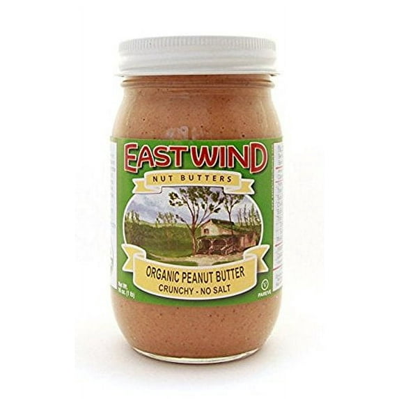 EAST WIND, PEANUT BUTTER, CRNCHY, NS, Pack of 6, Size 16 OZ - No Artificial Ingredients