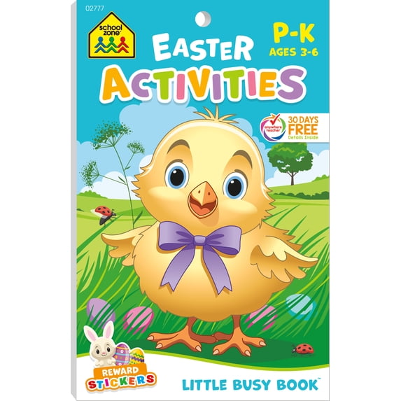 School Zone Easter Activities Workbook (Paperback)