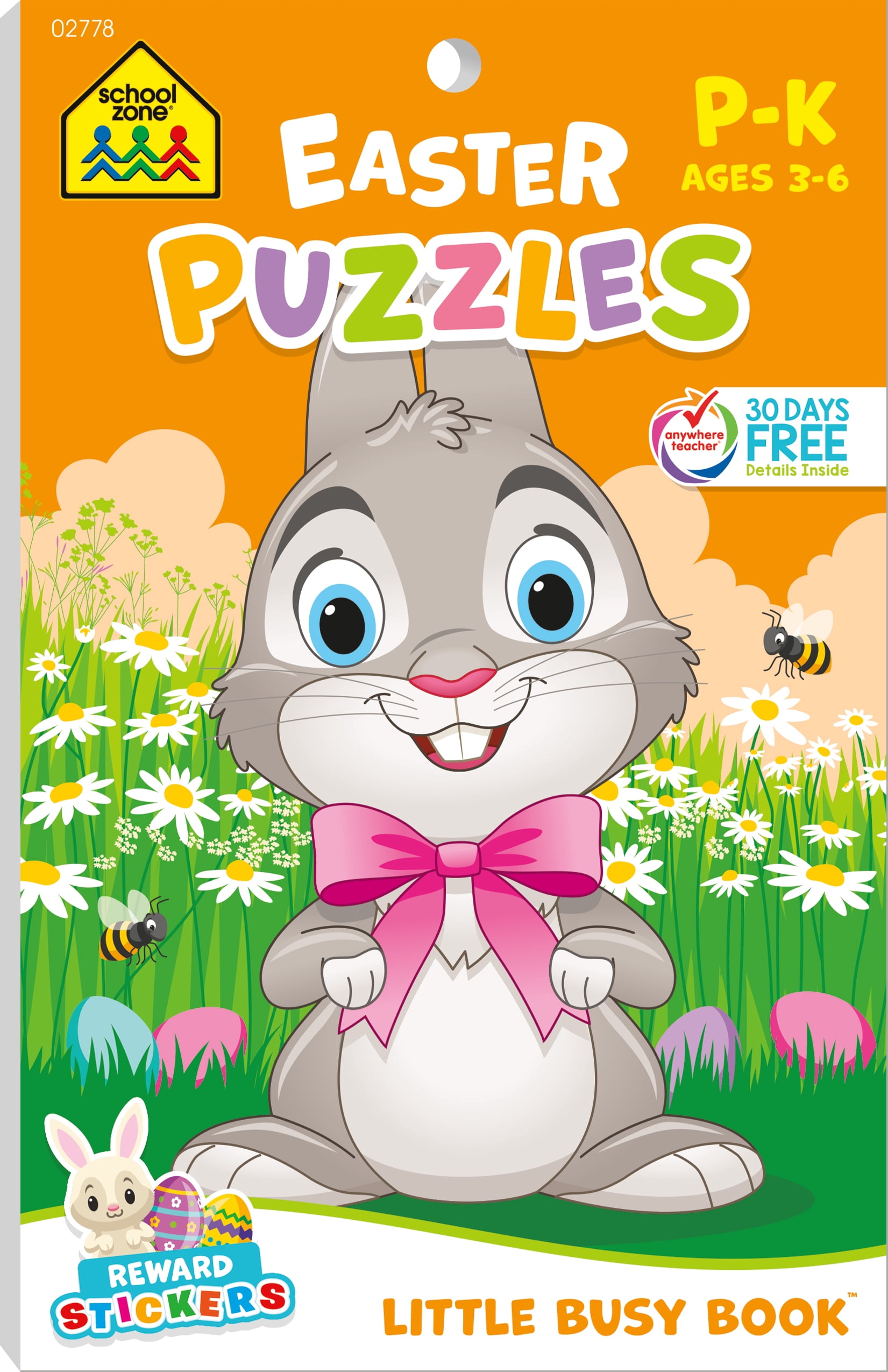 School Zone Easter Puzzles Workbook (Paperback)