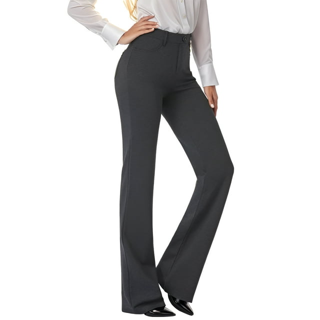 EASTHER Women's 28''/30''/32''/34'' Stretchy Bootcut Dress Pants with