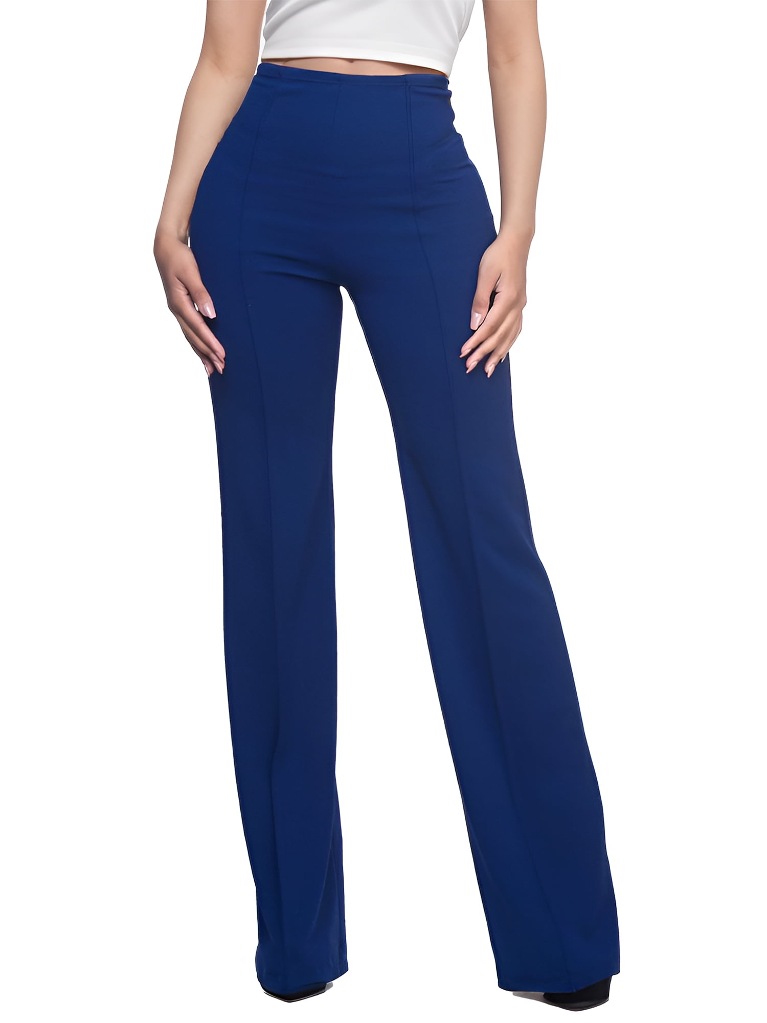 Buy ODODOS Straight Leg I Classic Dress Pants for Women, Faux Pockets Ponte  Casual Work Pants, 29/31/33 Inseam Online at desertcartKUWAIT