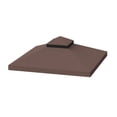 thumbnail image 1 of EASTIN 10 x 10ft Double Layer Awning Pergola Patio Replacement Roof Fabric (Brown), 1 of 5