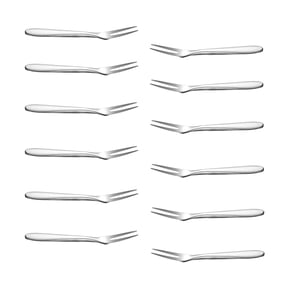 EASTIN 12-piece Appetizer Dessert Forks, Stainless Steel Mini Salad Fruit Cake Tasting Forks Cocktail Fork, 5.1-Inch for Birthday Party Wedding Restaurant