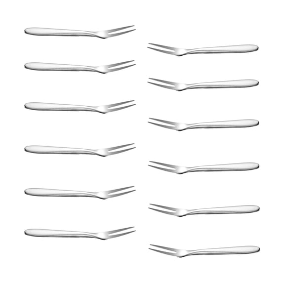 EASTIN 12-piece Appetizer Dessert Forks, Stainless Steel Mini Salad Fruit Cake Tasting Forks Cocktail Fork, 5.1-Inch for Birthday Party Wedding Restaurant