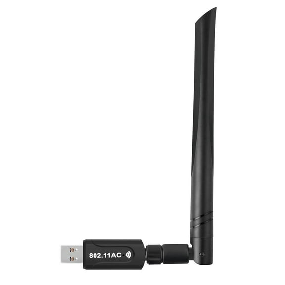 EASTIN 1200Mbps USB 3.0 WiFi Adapter with External Antenna Compatible Windows 10/7/8 XP Mac OS X 10.6-10.15, Dual Band 2.4G/5.8Ghz Wireless Network Adapter for Mac Laptop Desktop(Black)