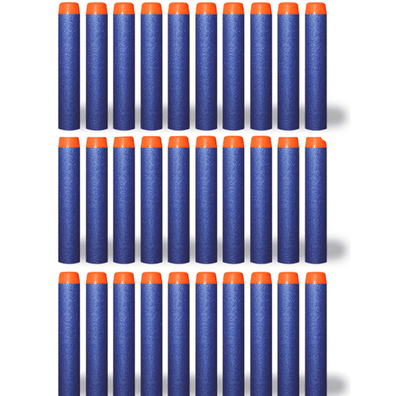 EASTIN 30 Pcs Bullets for Nerf EVA Solid Refill Darts for Nerf Guns Soft and Safe Dart Accessories