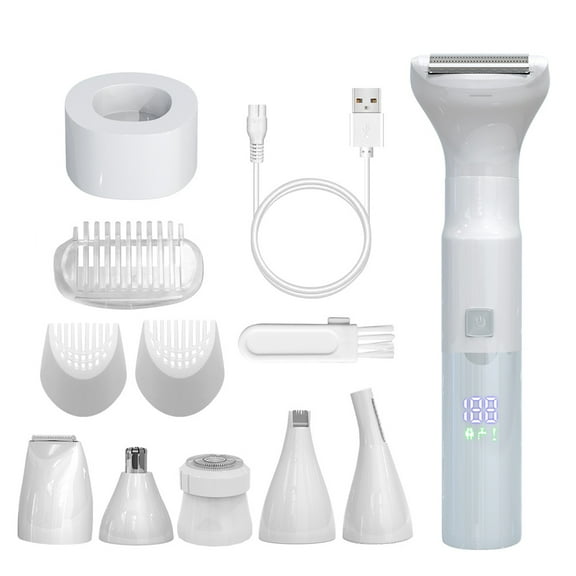 EASTIN 6 in 1 Electric Epilator Women Shaver Eyebrow Trimmer Leg Female Face Hair Remover, Flawless Hair Remover