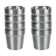 thumbnail image 1 of EASTIN 8pcs Stainless Steel Water cup - stackable double-layer metal cup  Vacuum Insulated Coffee/Tea/Beverage Cup with Heat & Cold Retention  Easy Cleaning  Coffee Cup/Tea Cup/Beer Mug, 1 of 7