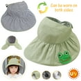 thumbnail image 1 of EASTIN Adjustable Summer Kids Sun Hat, Outdoor Beach Play Hat, UPF 50+UV Sun Protection Hats, Double Sides Wide Brim Breathable Bucket Hat for 3-8 Years Old Boys and Girls, Light Green, 1 of 7