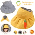 thumbnail image 1 of EASTIN Adjustable Summer Kids Sun Hat, Outdoor Beach Play Hat, UPF 50+UV Sun Protection Hats, Double Sides Wide Brim Breathable Bucket Hat for 3-8 Years Old Boys and Girls, Yellow, 1 of 8