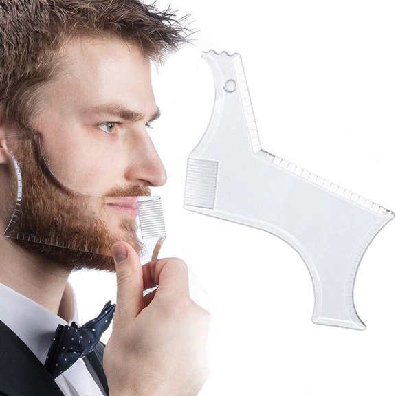EASTIN Beard Shaping Tool, Beard Shaping Template & Guide, for Perfect line up & Edging || Comes - Works with any Electric Trimmers or Clippers