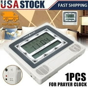 EASTIN LCD Automatic Digital Islamic Azan Muslim Prayer Alarm Wall & Table Home Clock Islamic Clock Muslim Digital Alarm with Temperature Display, Hijri and Gregorian Calendars