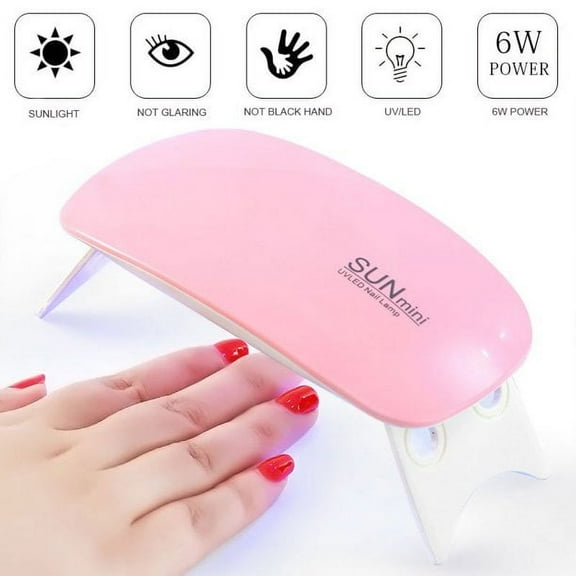 EASTIN Mini LED Nail Phototherapy Machine USB Charge LED Light Therapy Nail Tool Pink
