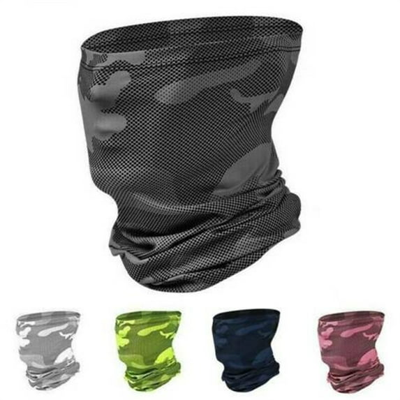 EASTIN Multi-Use Neck Gaiter Face Mask Biker Snood Scarf Neck Tube Balaclava Outdoor Sports Cycling Breathable Cooling Hiking Walking Wristband Headband Camouflage