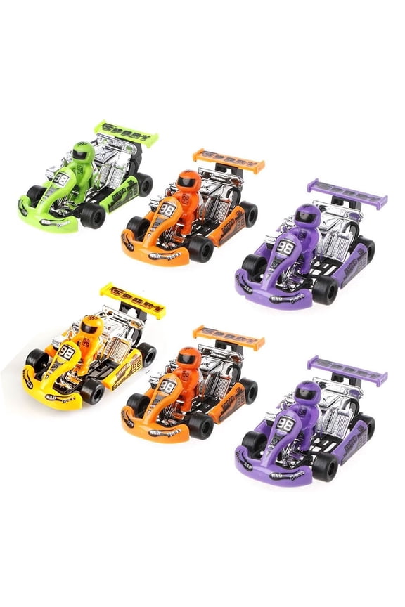 Pull Back Kart Racing Model Pull Back Car Toy Children's Toy Car Birthday Gift(Random Color)