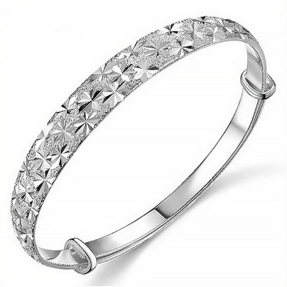 EASTIN Sterling Silver Bracelet Fashion S925 Sterling Silver Pure Bracelets for Women and Men Silver Charm Bracelet Unisex