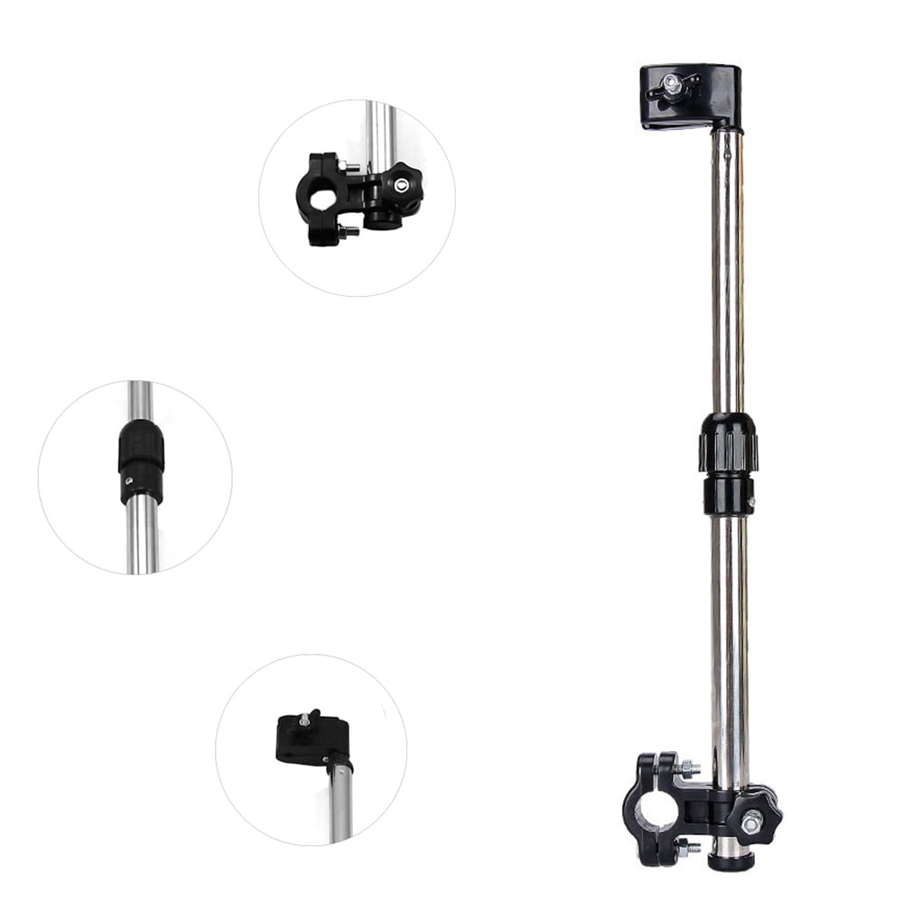 EASTIN Umbrella Mount Holder, Adjustable Umbrella Mount Stand No Need Wrench to Attach/Detach Umbrella Clamp for Wheelchairs, Walker, Rollator, Biycle, Pram, Stroller, Black