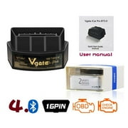 EASTIN vgate iCar Pro Bluetooth 4.0 BLE OBD2 Fault Code Reader OBDII Code Scanner Car Check Engine Light iOS iPhone iPad/Android Compatible ELM327 Adapter