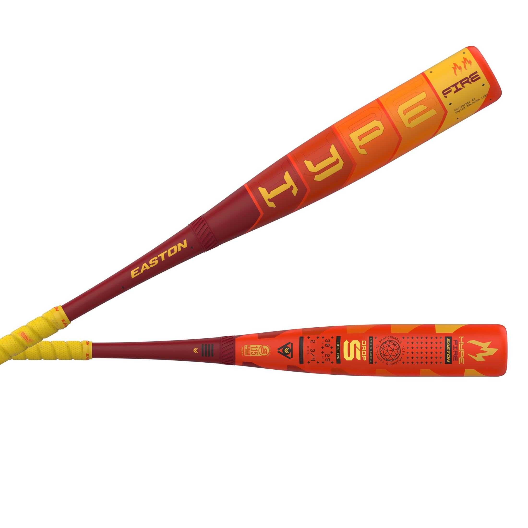 Easton | 2025 | Hype Fire Big Barrel Baseball Bat | USSSA | 2 3/4 ...