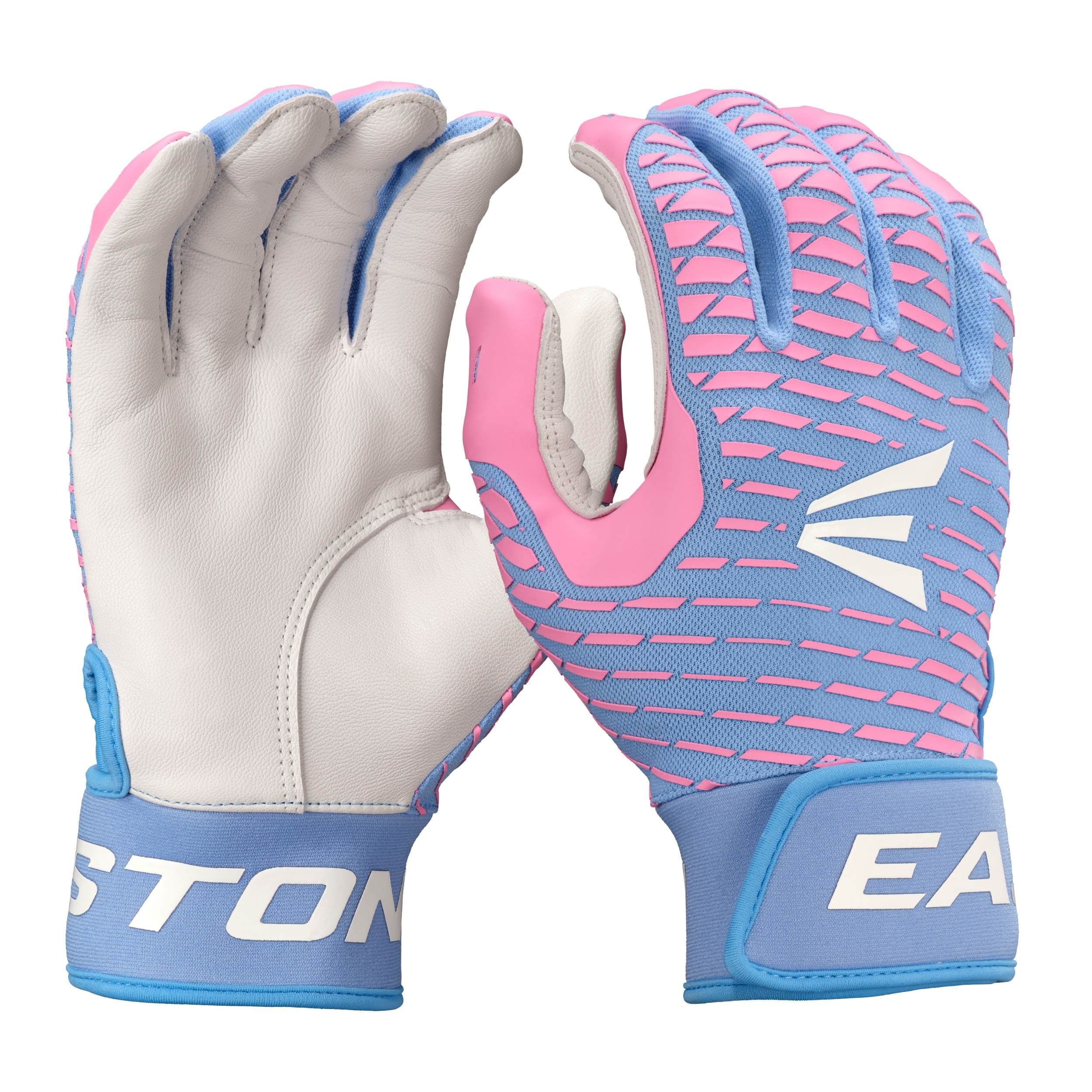 Easton MAV GTX Batting Glove Carolina Blue & Pink Adult XL