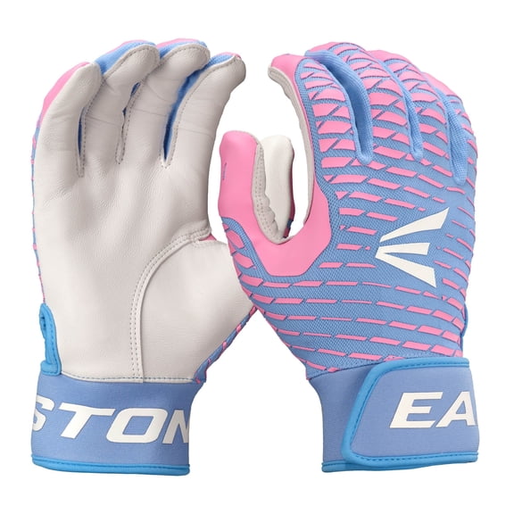 Easton MAV GTX Batting Glove Carolina Blue & Pink Adult XL