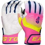 Easton Dub Walk-Off Ethos Adult Baseball Batting Gloves, Premium Grip, White, Adult Medium
