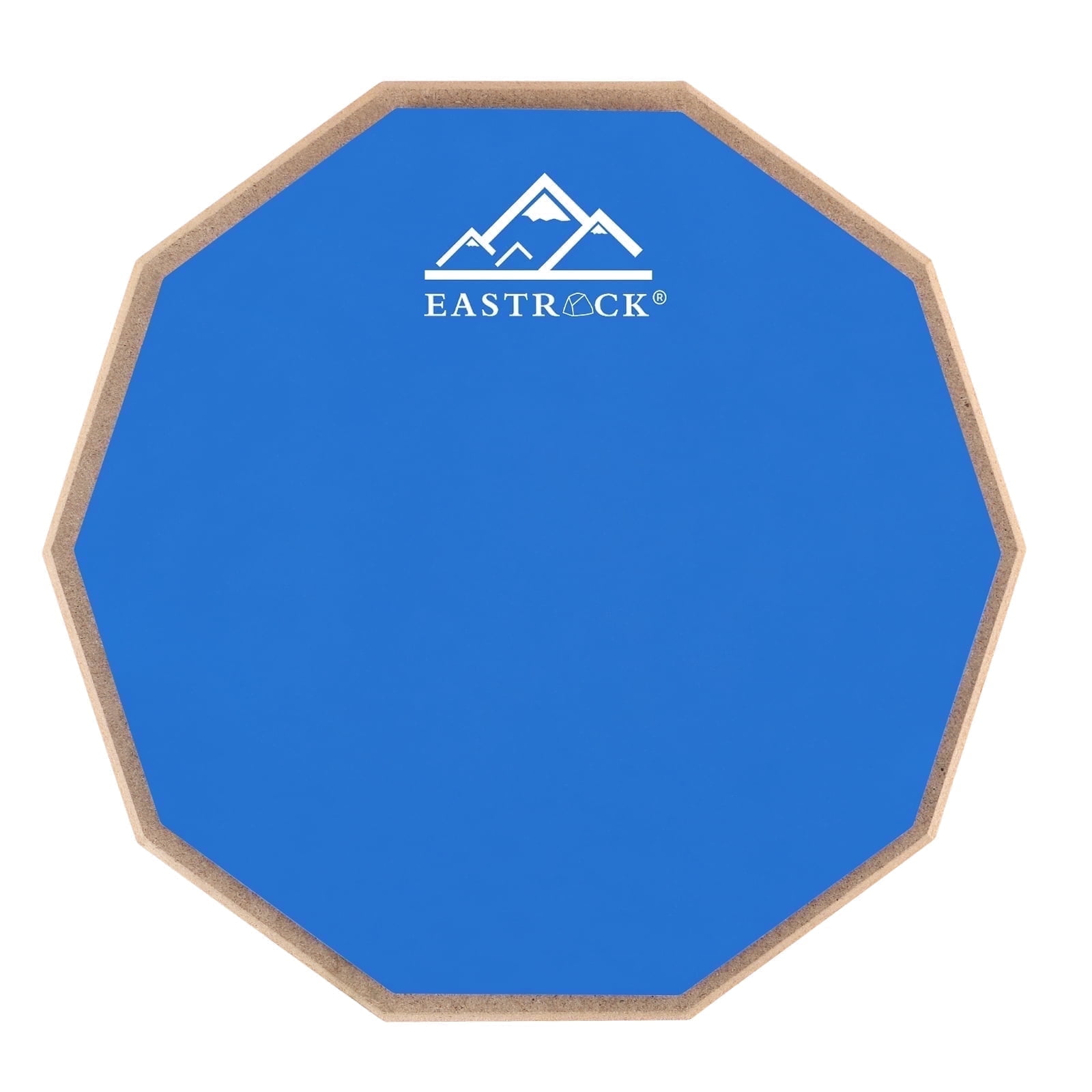 Eastrock Drun Practice Pad 8 inch Double Silicone Surface Non-Slip Rubber Silent Practice Drum Pad for Beginner Blue