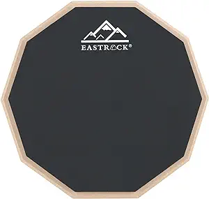 EASTROCK Practice Drum Pad, 8 Inches Double Sided Silent Drum Pad