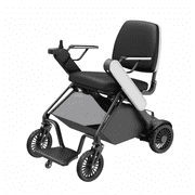 EASWE F10 Auto Folding Electric Wheelchair   Two-Button 3-Second Fold, Airline-Friendly 12Ah Battery, 15-30 Mile Range, 41 lb Aluminum Frame, 8" Solid Tires