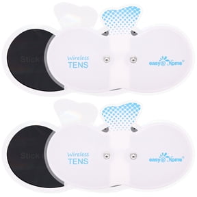 Easy@Home Reusable Electrode Pads for TENS Unit, 4-Pack, 6.5" x 3"