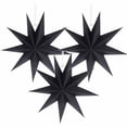 thumbnail image 1 of Easy Joy 3pcs 9-Pointed Black Paper Star Lantern Hanging Star Lampshade for Birthday Wedding Party Decoration, 1 of 7