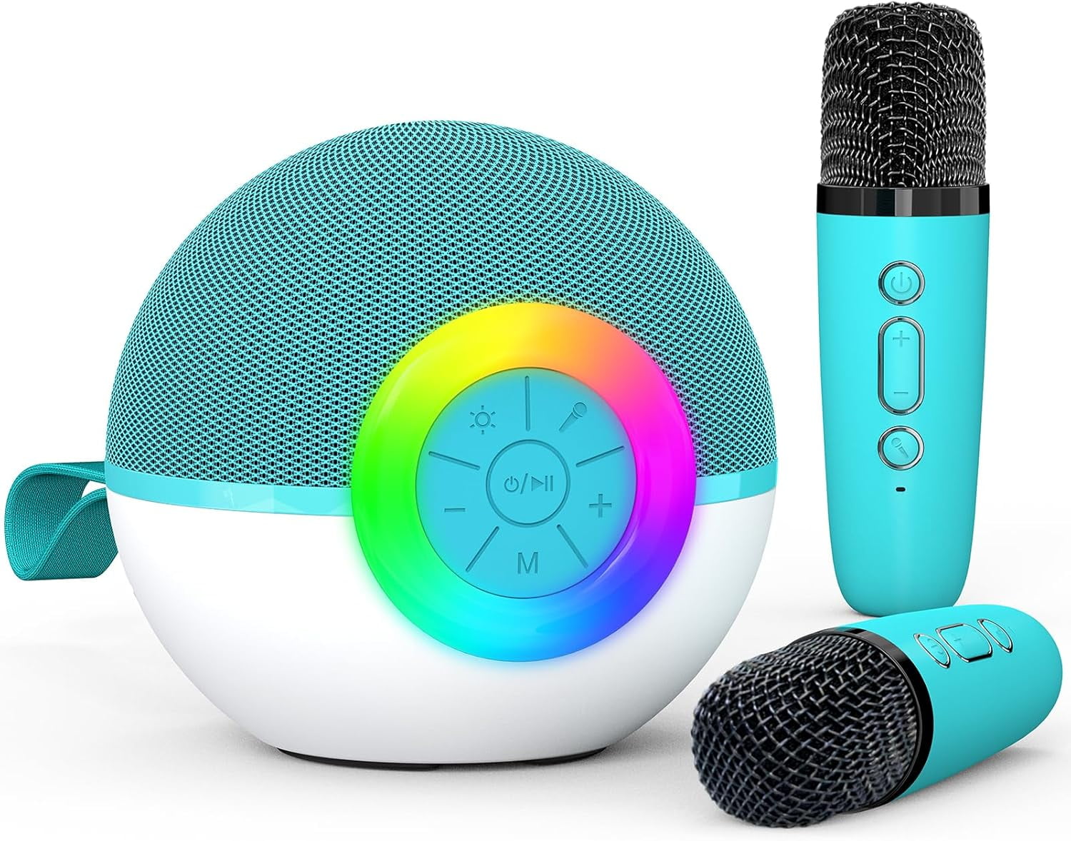 EASY Karaoke Microphone Machine Toys for Kids Adults, Mini Portable Bluetooth Speaker with 2 Wireless Mics, Christmas Birthday Gifts for Boys Girls Ages 3 4 5 6 7 8 9 10 11 12+Year Old Purple