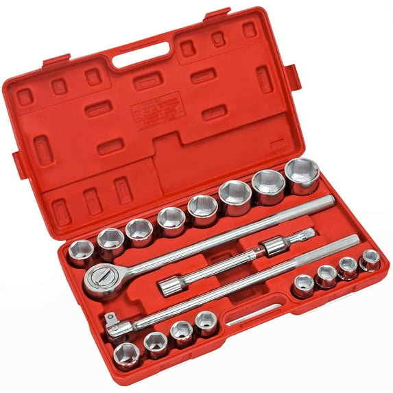 EASY LIFE PRODUCTS 21-pieces 3/4" inch Drive Socket Wrench with Carry Case