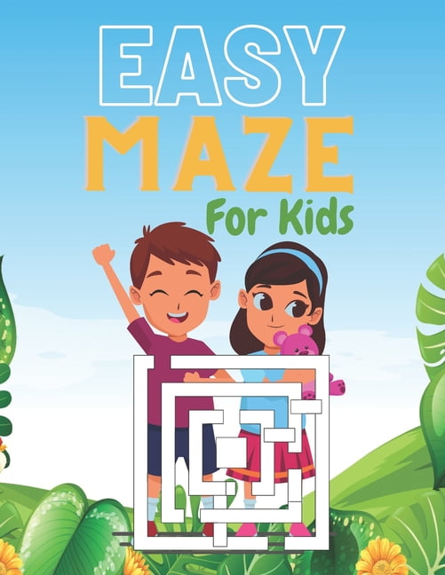 EASY MAZE For Kids: A challenging and fun maze for kids by solving mazes, (Paperback)