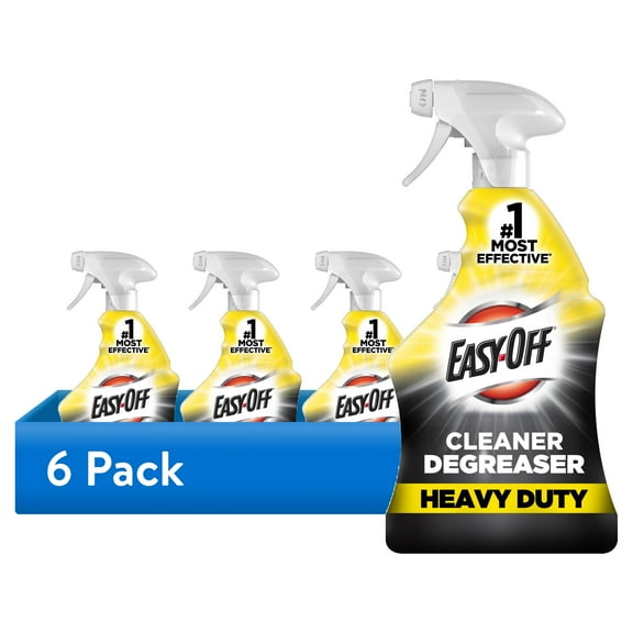(6 pack) Easy-Off Heavy Duty Multi Surface Cleaner and Degreaser Spray, 32oz