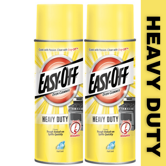 EASY-OFF Heavy Duty Oven Cleaner, Fresh Scent Removes Grease, Foam, 14.5 Oz. Aerosol Can -PACK OF 2