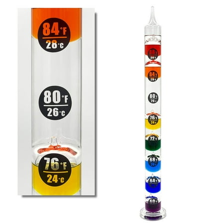 EASY READ 23" Tall Galileo Thermometer