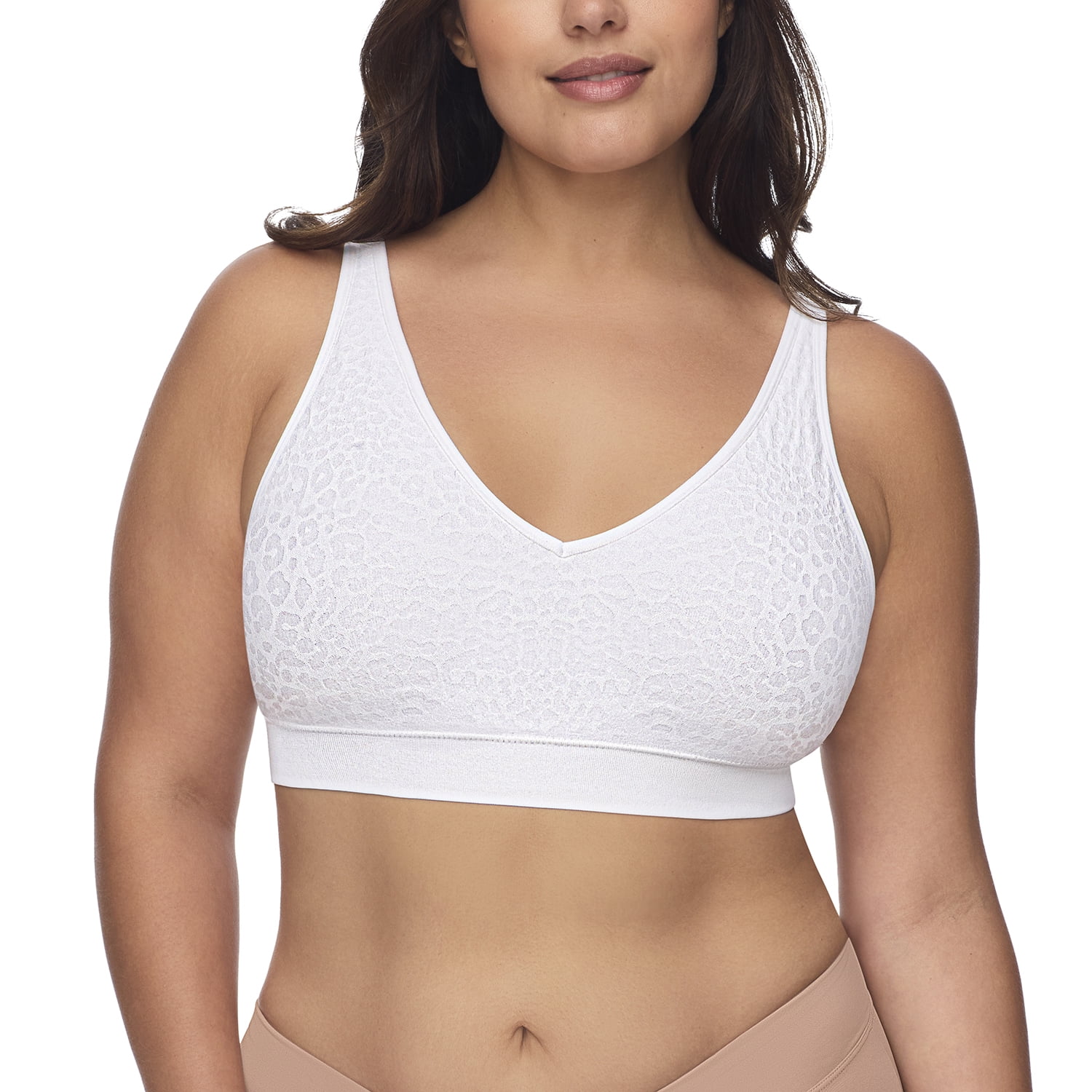 Warners Women's Blissful Benefits Easy Size Seamless Stretch Wireless Comfort Bra
