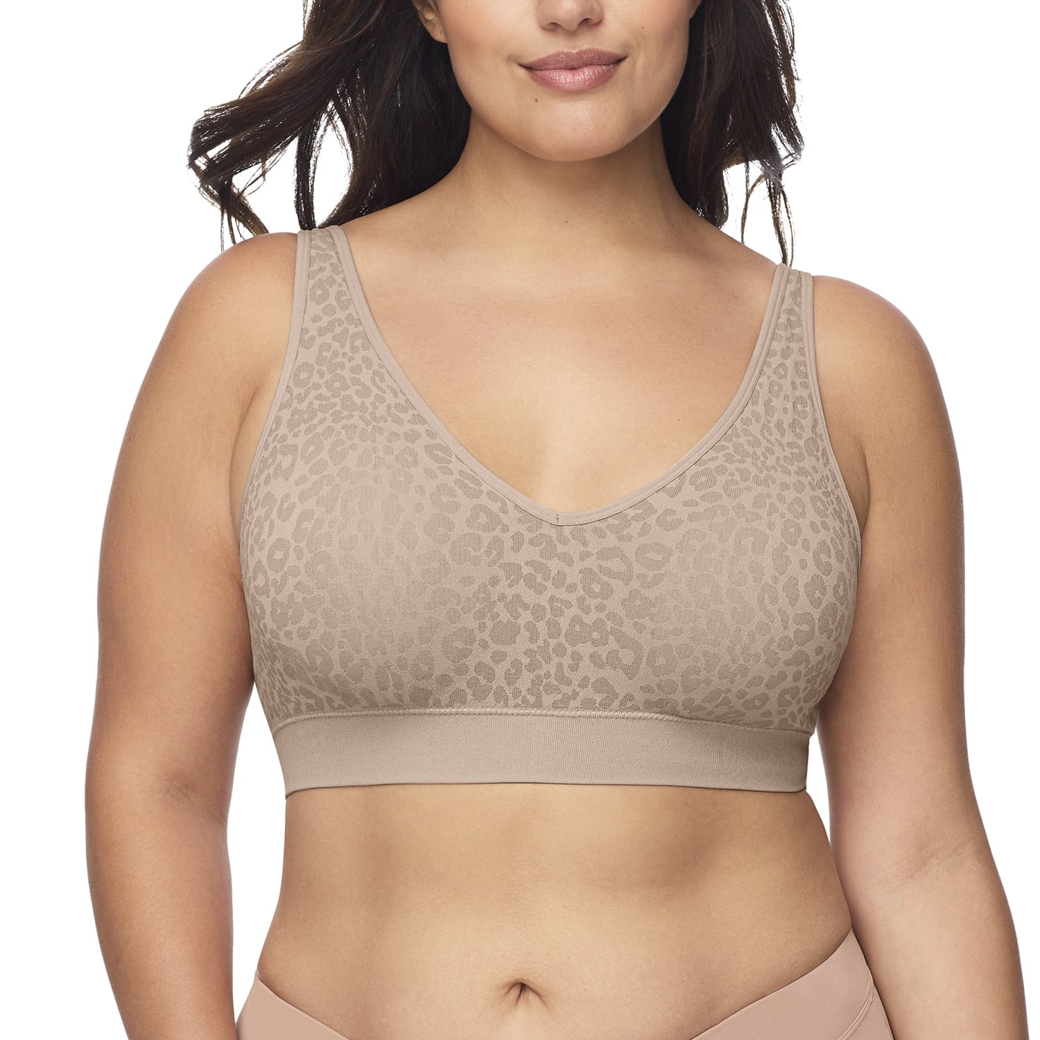 Warners Women's Blissful Benefits Easy Size Seamless Stretch Wireless Comfort Bra