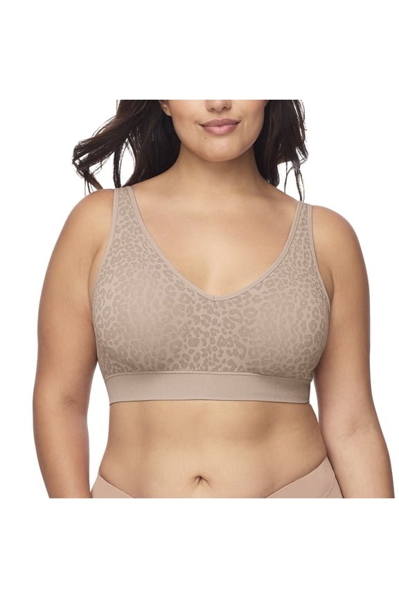 Warners Women's Blissful Benefits Easy Size Seamless Stretch Wireless Comfort Bra