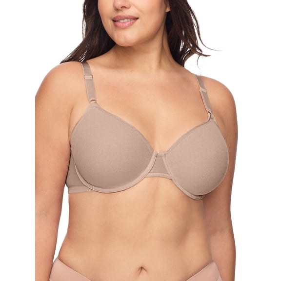 Warners Blissful Benefits Women's Breathable Lightly Lined Underwire Easy Size T-Shirt Bra