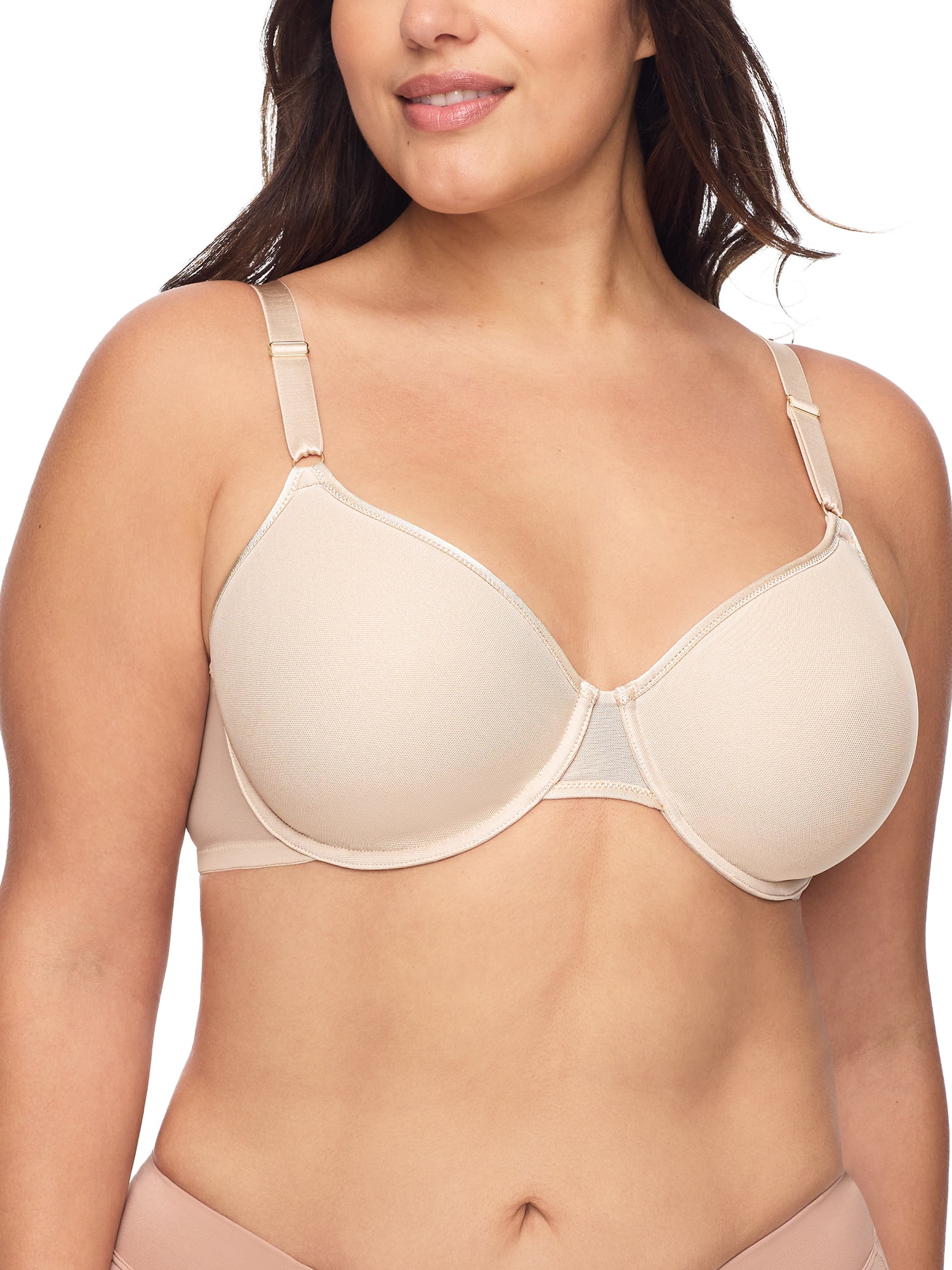 Warners Blissful Benefits Women's Breathable Lightly Lined Underwire Easy Size T-Shirt Bra