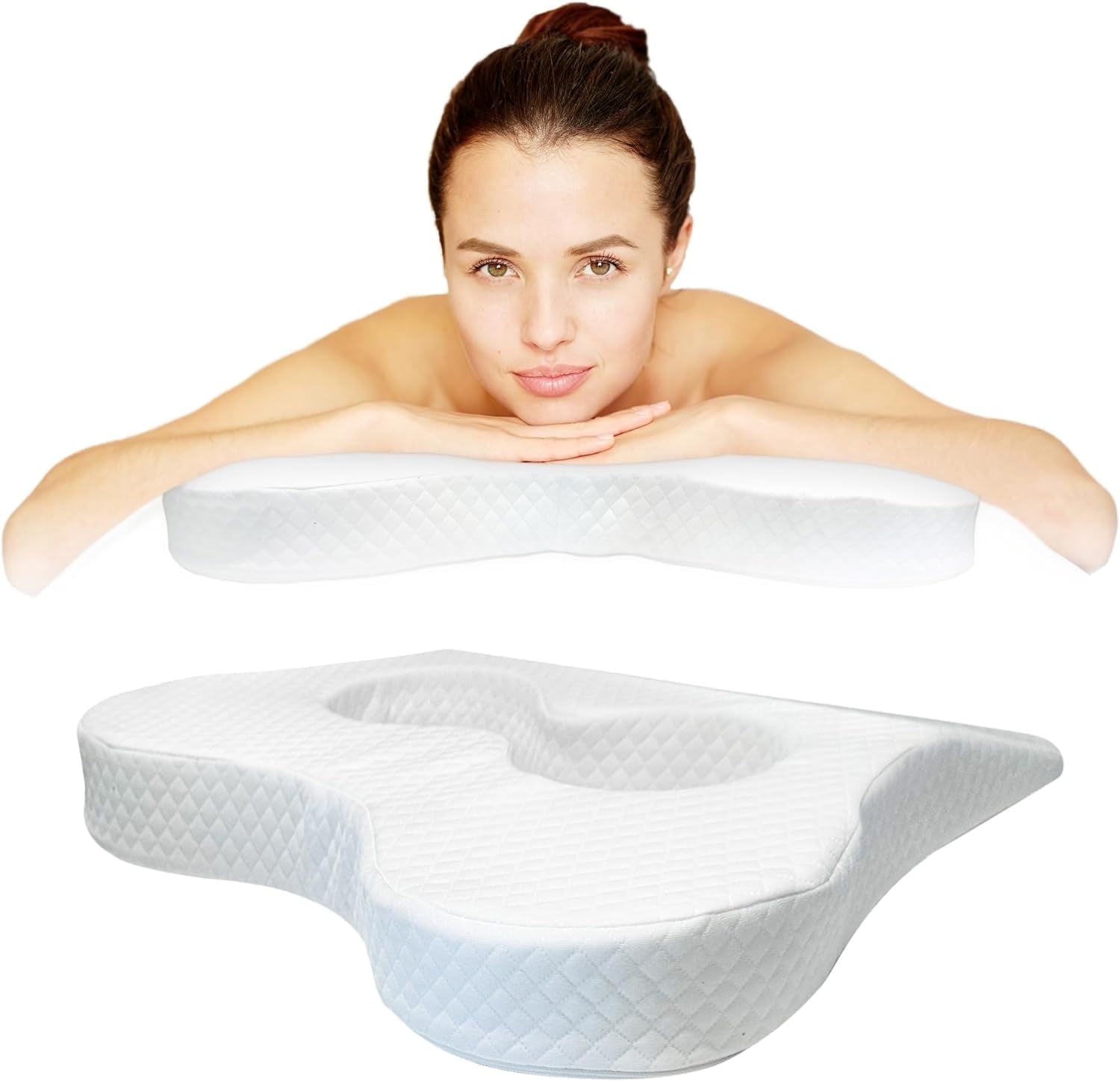 EASY SPA Massage Table Breast Pillow, Massage Table Pillow, Wedge Cushion,Bust Sizes(AA-C), Prone Pillow for After Breast Surgery