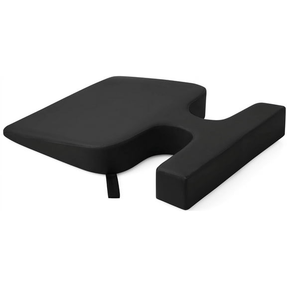 EASY Spa Massage Table Breast Pillow for Women, Upgraded for Larger Bust Sizes(AA-D), Wedge Cushion, Comfort Bolster Wedge, Prone Pillow (Black)