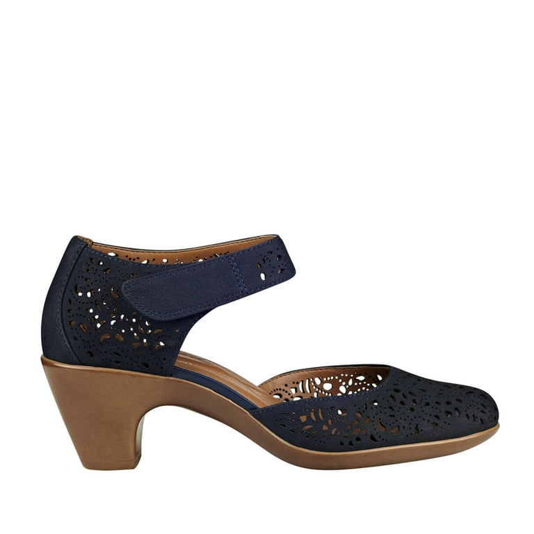 EASY SPIRIT Women Adult Women 7.5 Wide CINDIE DBL Dutch Blue